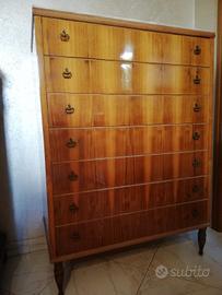 Settimino in legno con piano in marmo