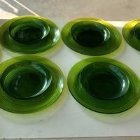 piatti vetro verde 
