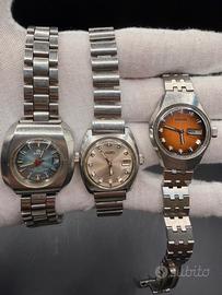 Lotto 3 orologi automatici Citizen Seiko e Breil