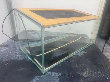 Terrario con tappetino riscaldante