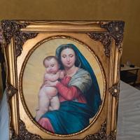 Capezzale con madonna e Gesù bambino 