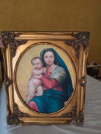 Capezzale con madonna e Gesù bambino 