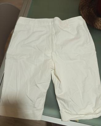 bermuda donna bianco Graffio Italia ginocchio