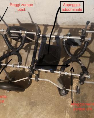 Carrellino per cani paraplegici o tetraplegici