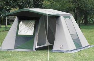 tenda a casetta 5 posti con veranda.