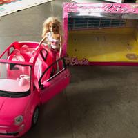 Barbie Fiat 500 decappottabile rosa