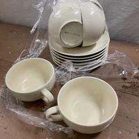 SET TAZZE (6) COLOR CREMA BRESCIA BERGAMO MONZA