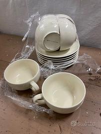 SET TAZZE (6) COLOR CREMA BRESCIA BERGAMO MONZA