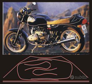 Adesivi compatibili con BMW R 65 1985 - moto nera