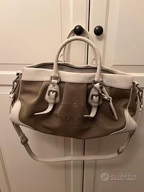 Borsa Prada tessuto e pelle con tracolla