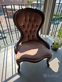 Poltroncina Classica stile Capitonnè 