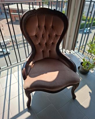 Poltroncina Classica stile Capitonnè 