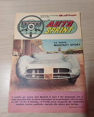 Rivista vintage Autosprint 1962