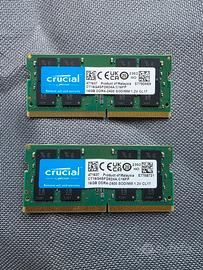 Crucial RAM DDR4 32GB (2x16) 2400 sodimm CL17