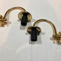 Applique lampade da parete con bagno in oro