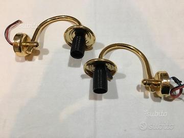 Applique lampade da parete con bagno in oro