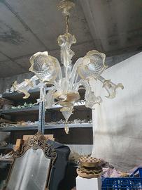 lampadario in vetro di murano 