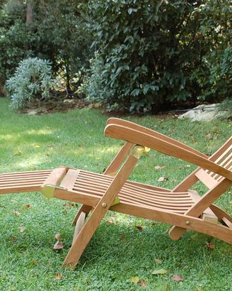 Poltrona Chaiselongue in TEAK stagionato
