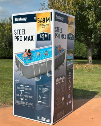 Piscina Bestway Power Steel 5,49 m x 2,74 m x 1,22