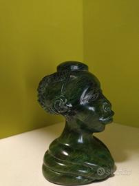 soprammobile in pietra verdite del Sud Africa 