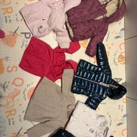 Lotto giubbotti e cappotti bimba 18mesi-4anni -7pz