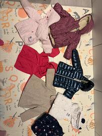 Lotto giubbotti e cappotti bimba 18mesi-4anni -7pz