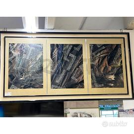 QUADRO OPERA SILVESTRO CUTULI TRITTICO OPERE ASTRA
