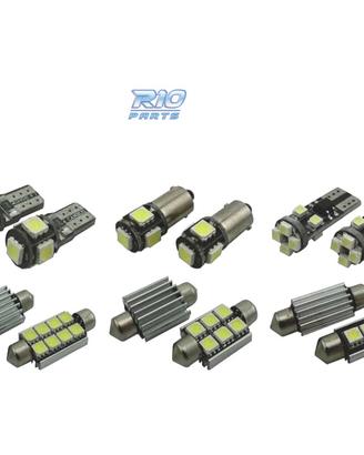 KIT 10 LAMPADE LED INTERNE PER RENAULT MEGANE II 2