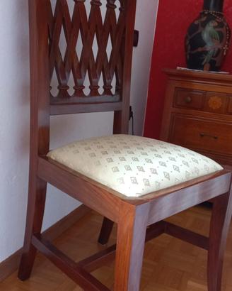 letto piazza e mezza  con copriletto e seggiola 