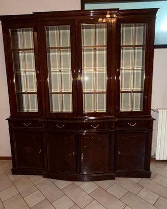 Mobile vetrina libreria legno