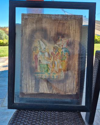 Quadro incorniciato con  papiro