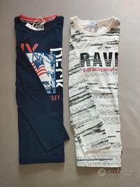 7 pz - Magliette manica corta + lunga