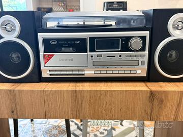 Impianto stereo Trevi TT 1072 DAB con giradischi