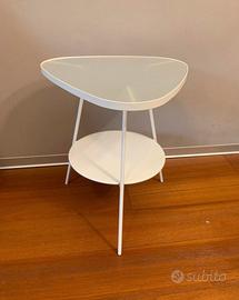 Tavolino IKEA in vetro e acciaio