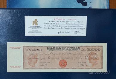banconote italiane lire 10.000 titolo provvisorio 