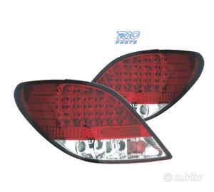 FANALI PER PEUGEOT 207 06-12 LED ROSSO CROMATO