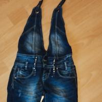 salopette jeans donna 