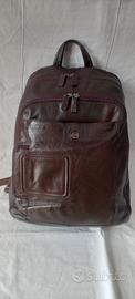 zaino piquadro marrone in pelle 