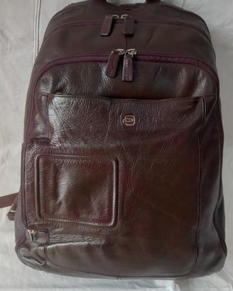 zaino piquadro marrone in pelle 