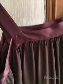 Canotta lunga in raso di seta