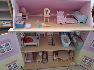 Casa legno bambole