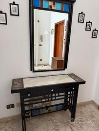 Consolle moderna con specchio