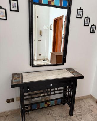 Consolle moderna con specchio