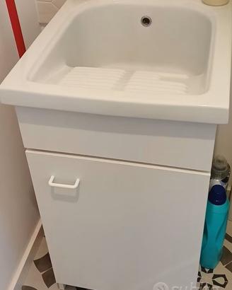Mobile bagno con lavatoio in ceramica 45x50