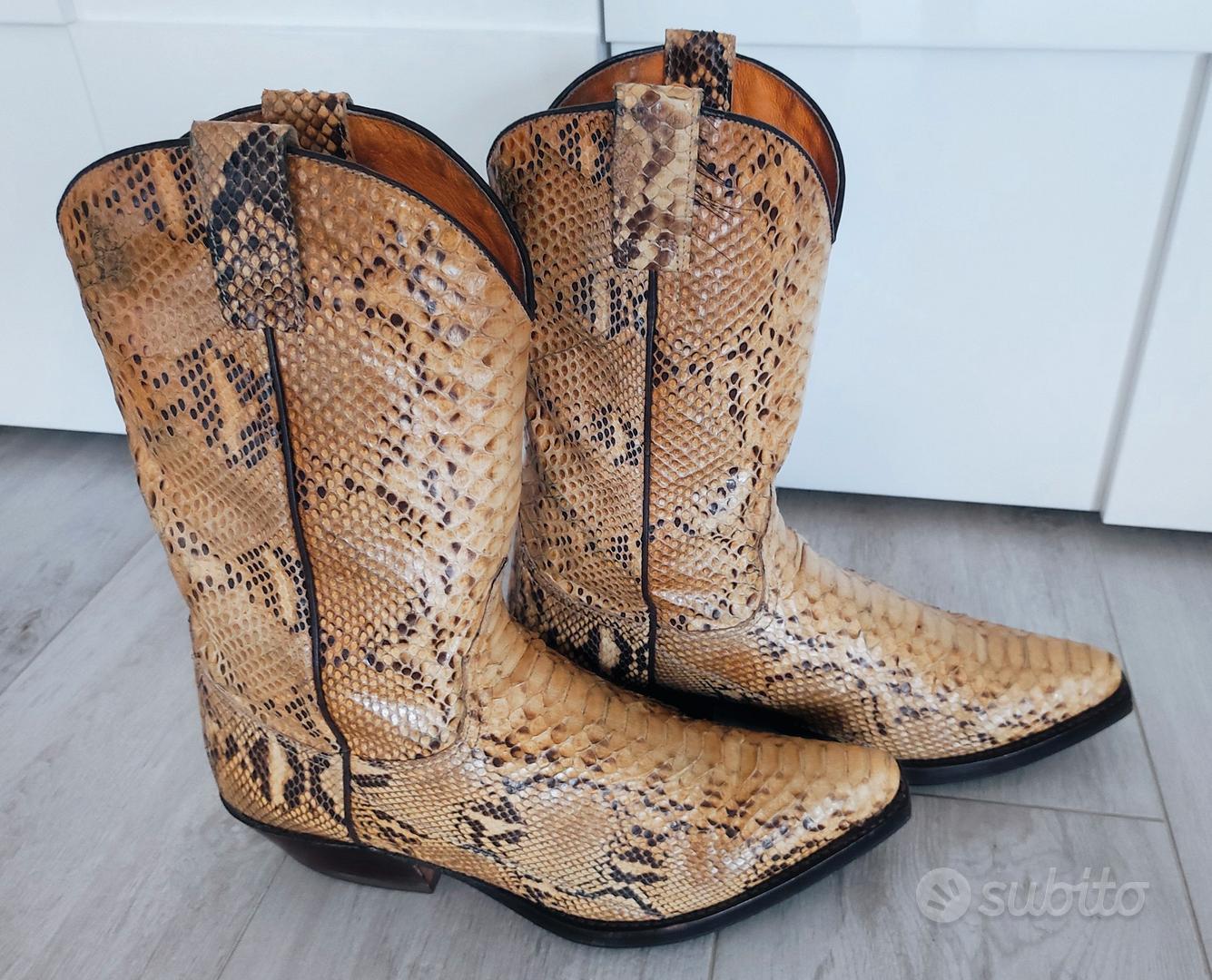STIVALI COWBOY BIKER ORIGINALI SENDRA IN PITONE Abbigliamento e Accessori In vendita a Verona