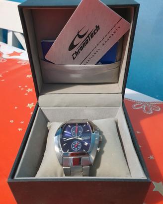 Orologio Chronotech blu con cinturino in acciaio