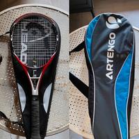 Racchetta con due borse