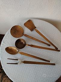 Utensili ottone vintage