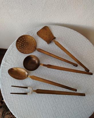 Utensili ottone vintage