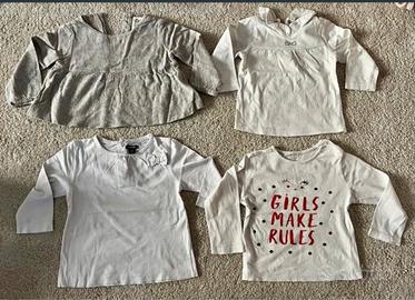 4 t-shirt bimba 12 mesi kiabi dou dou grain de ble